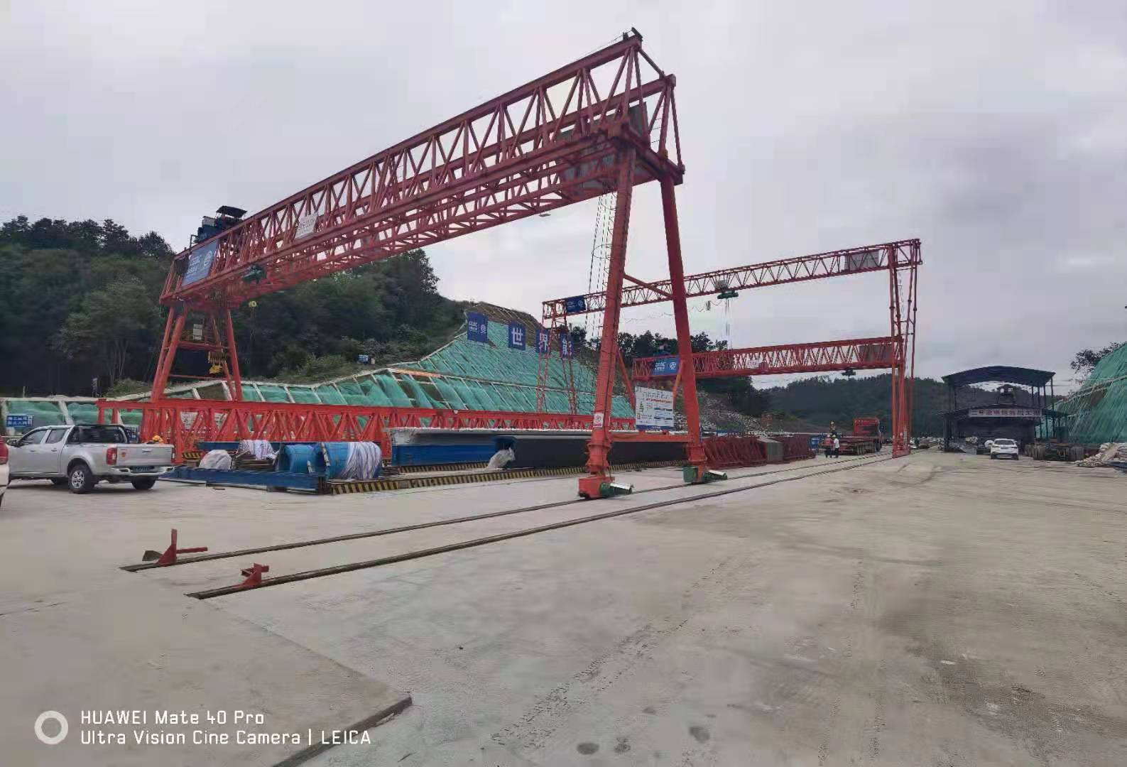 中國能建陜西項目MG95/10t-33m-10m、MH10t-38m-15m龍門吊